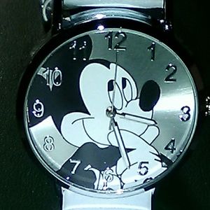 Cute white mickey mouse watch